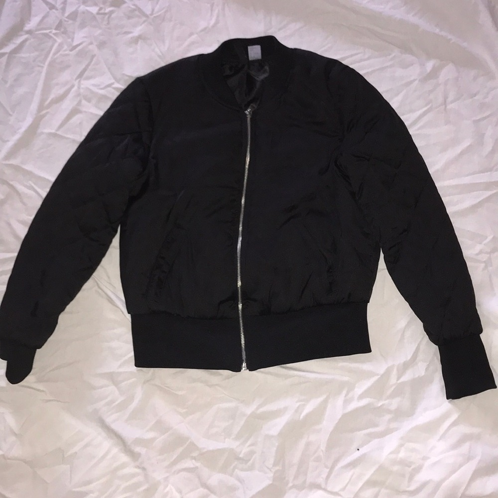 Black Bomber Jacket